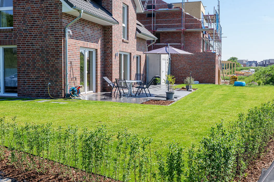 Hecke als grüne Grundstücksgrenze, Senden