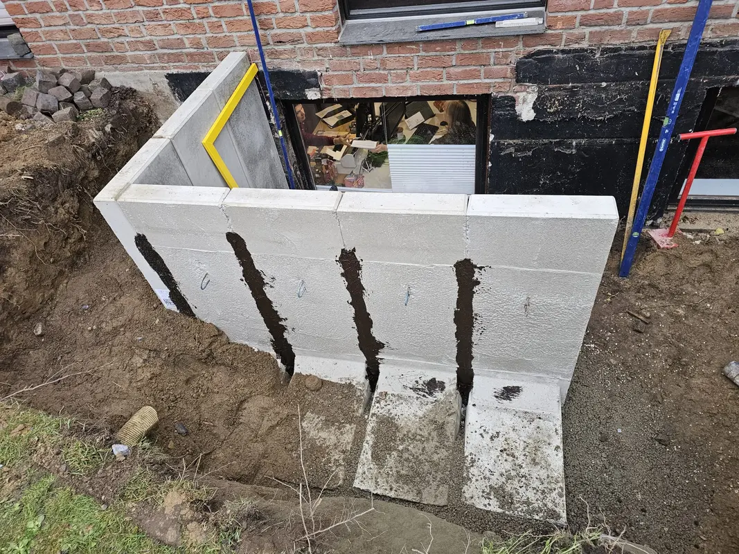 Komplette Ecke fertig montiert, Münster-Amelsbüren